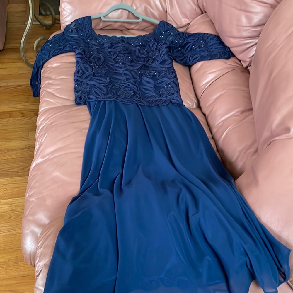 Beautiful lacy floor length grandma of the bride